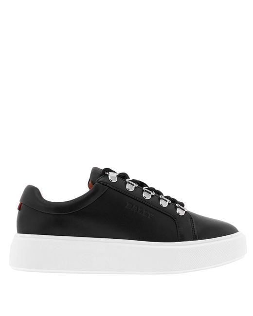Bally Black Asaka Leather Low-Top Sneakers