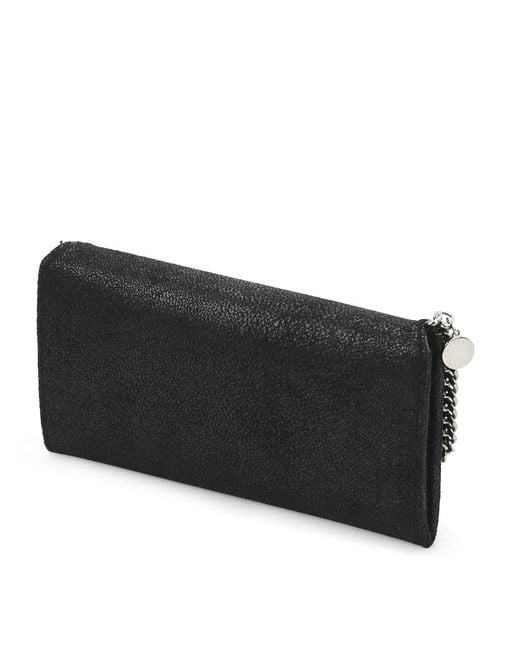 Stella McCartney Black Falabella Continental Wallet for men