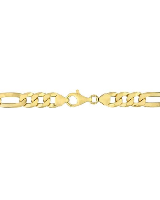 Amour Metallic 8.9Mm Flat Figaro Chain Necklace