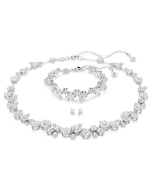 Swarovski Metallic Constella Rhodium Plated Crystal Set