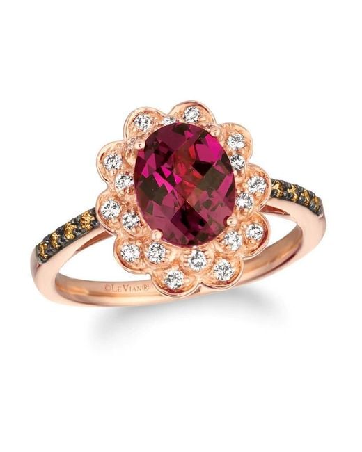 Le Vian Pink Ladies Raspberry Rhodolite Rings Set for men