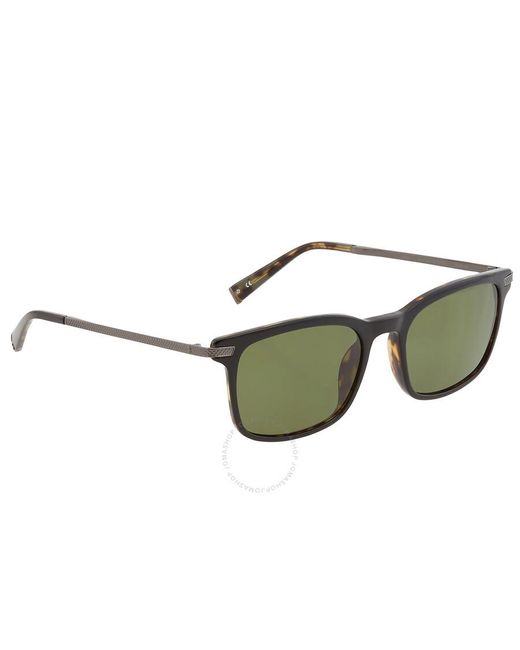 John Varvatos Brown Square Sunglasses V539 Blt 55 for men