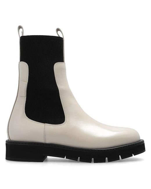 Ferragamo Black Ferragamo Rook Ankle Boots, Size 7.5 C