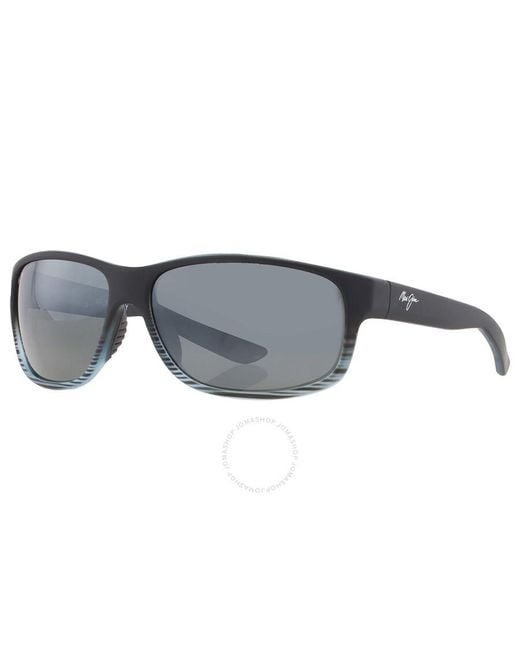 Maui Jim Gray Kaiwi Channel Nuetral Grey Wrap Sunglasses 840-11d 62