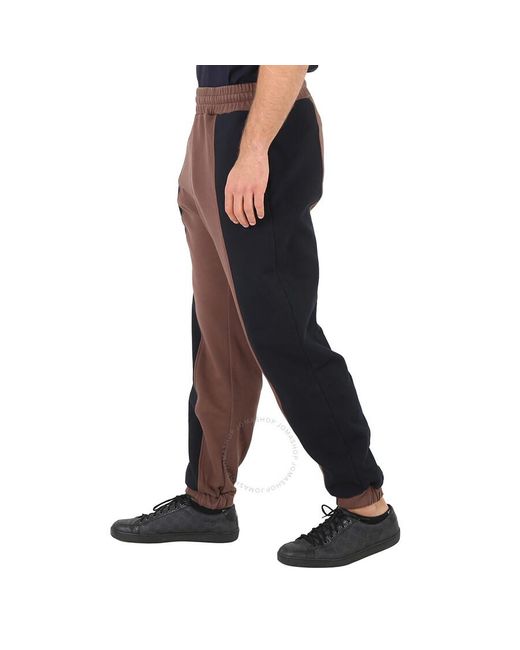 Ambush Black Cotton-jersey Two-tone Track Varsity Sweatpants for men
