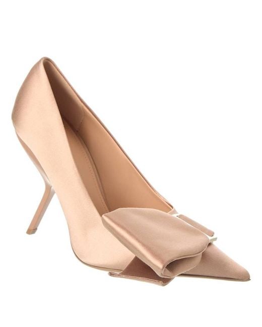 Ferragamo Natural Erica X5 Satin Pumps