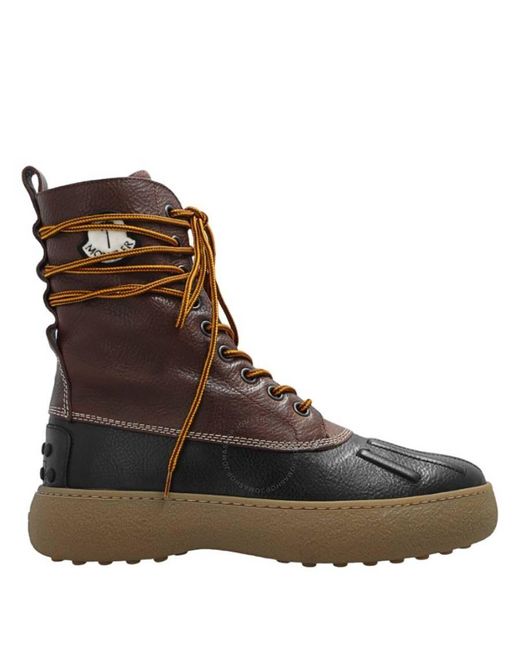 Moncler Brown Genius Winter Gommino Boots, Brand Size 39 Us for men