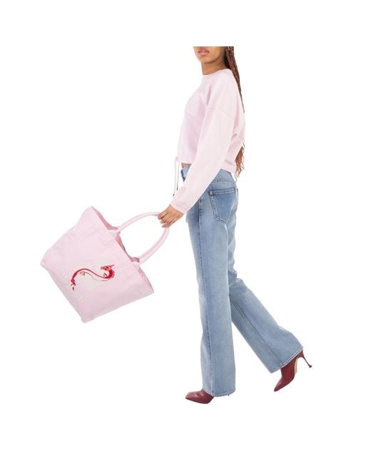 Isabel Marant Pink Ladies Yenky Logo-Embroidered Small Tote Bag