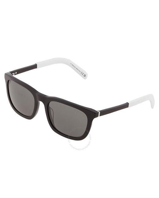 Moncler Black Kolligan Smoke Rectangular Sunglasses Ml0290 01a 57