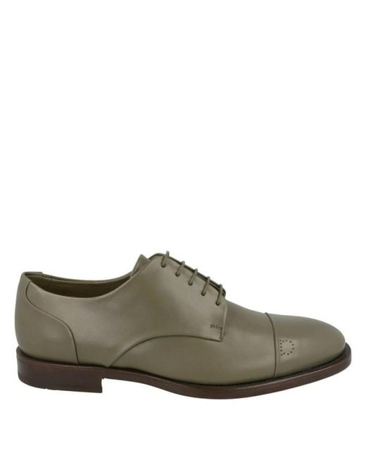 Ferragamo Brown Gavino Leather Oxfords for men