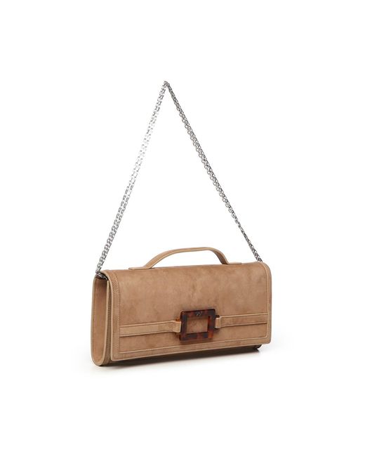Roger Vivier White Belle Vivier Clutch