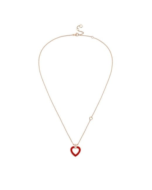 Fred Metallic Pretty Medium Model Heart Pendat Necklace