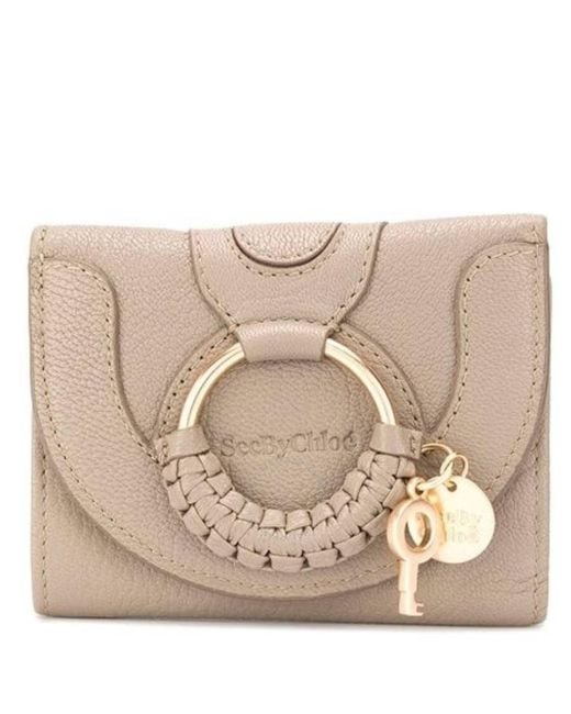 See By Chloé Natural Small Hana Compact Wallet