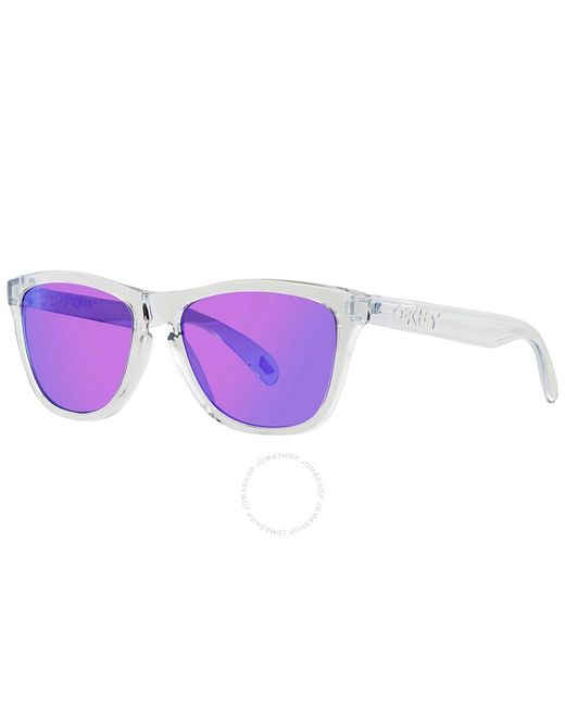 Oakley Purple Frogskins Prizm Square Sunglasses for men
