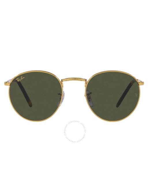 Ray-Ban New Round Green Sunglasses Rb3637 919631 53
