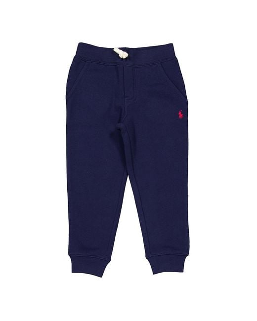 Polo Ralph Lauren Blue Fleece Jogger Pants for men