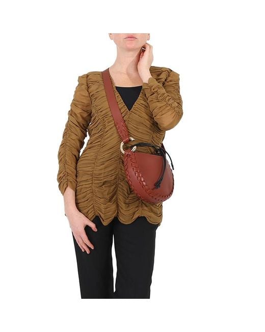 Chloé Red Sepia Mate Small Shoulder Bag