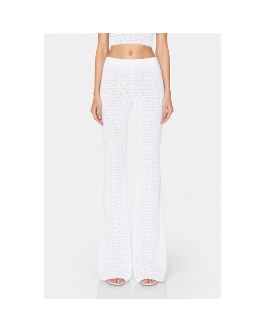 Givenchy White Wide Elasticated 4G Pants Nwt for men