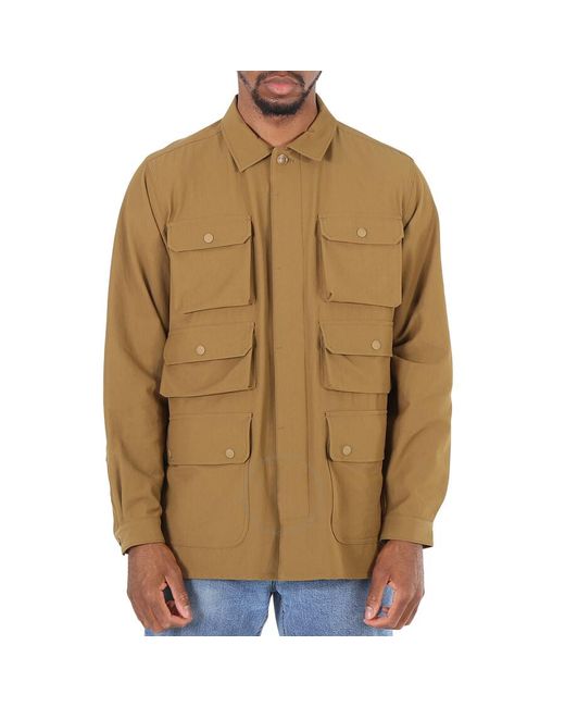 White Mountaineering Brown Light Multi-pocket Jacket for men