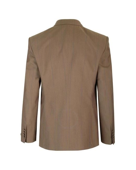 Burberry Brown Lee Double-Breasted Wool Blazer, Brand Size 44R (Us for men