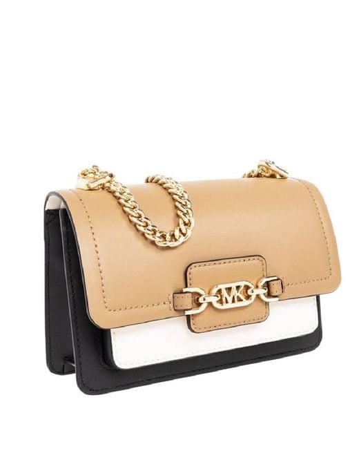 Michael Kors Natural Heather Chain-Link Crossbody Bag