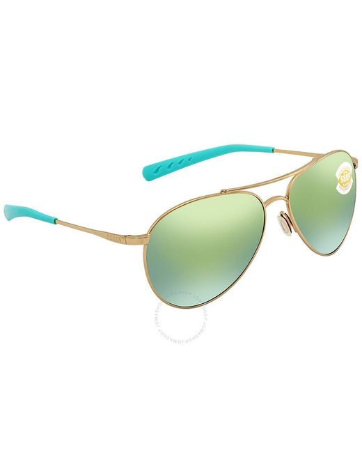 Costa Del Mar Piper Green Mirror Polarized Polycarbonate Sunglasses Pip 126 Ogmp 58