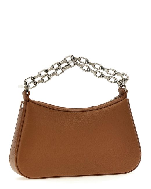 McQueen Brown Mcqueen T-Bar Mini Handbag