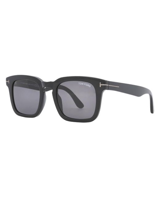 Tom Ford Black Dax Smoke Square Sunglasses Ft0751-n 01a 50 for men