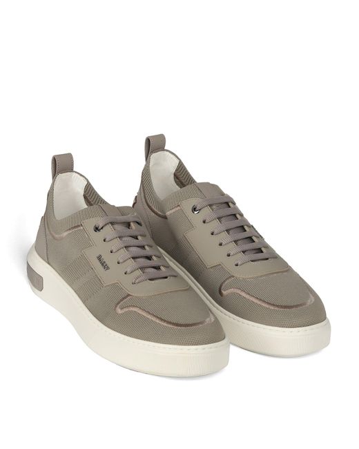 Bally Gray Macky Knitted Fabric Sneakers, Brand Size 6 Us for men