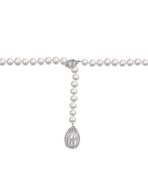 Amour Metallic 7-7.5 Mm Freshwater Cultured Pearl Drop Necklace