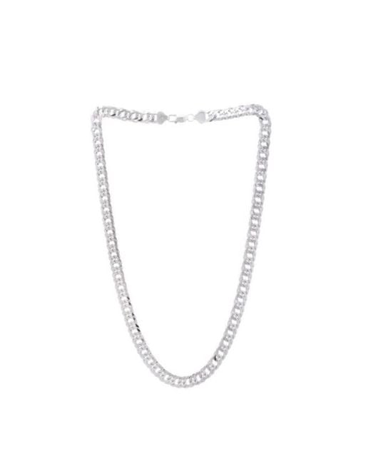 Tresorra Metallic Sterling Miami Cuban Chain Necklace