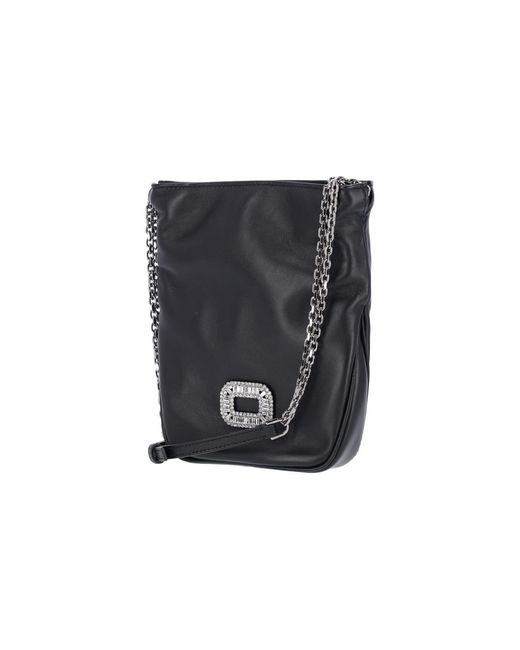 Roger Vivier Black Bags Outer: Lamb Leather