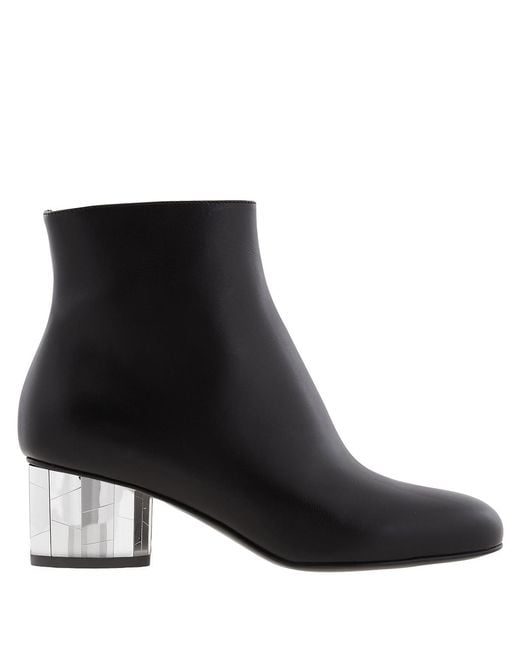 Ferragamo Black Block-Heel Ankle Boots