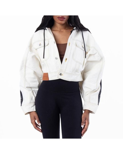 Moncler White X Alicia Keys Flushin Jacket, Brand Size 2 (Medium) for men