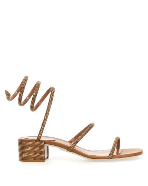 Rene Caovilla Multicolor Rene Caovilla Cleo Crystal-Embellished Sandals