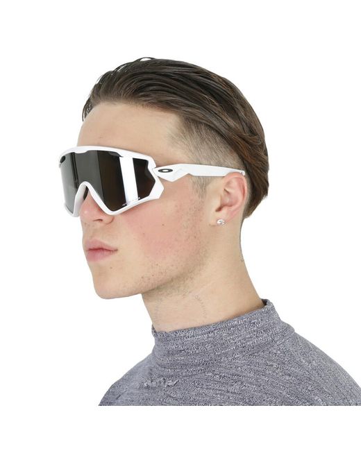 Oakley Gray Wind Jacket 2.0 Prizm Black Shield Sunglasses Oo9418 941830 45 for men