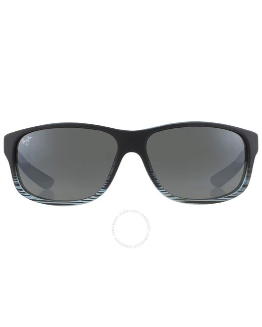 Maui Jim Gray Kaiwi Channel Nuetral Grey Wrap Sunglasses 840-11d 62