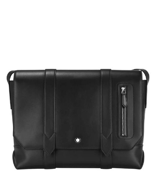 Montblanc Black Adjustable Strap Messenger Bag