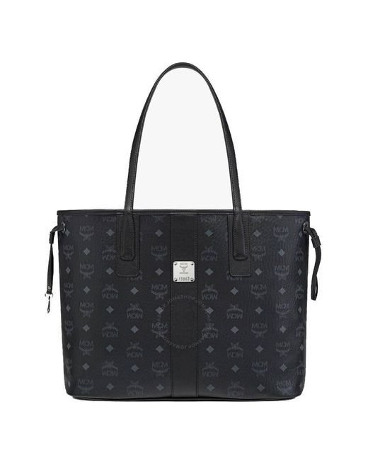 MCM Black Medium Reversible Liz Shopper