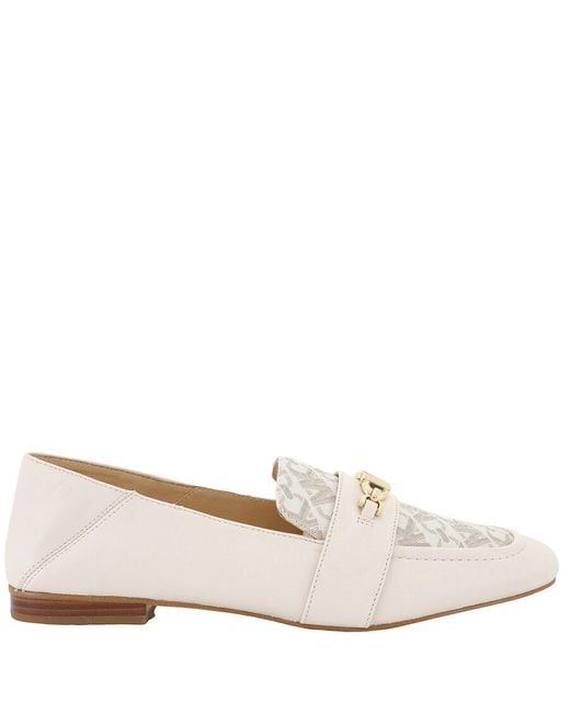 Michael Kors Natural Tiffanie Signature Logo Loafers, Brand Us