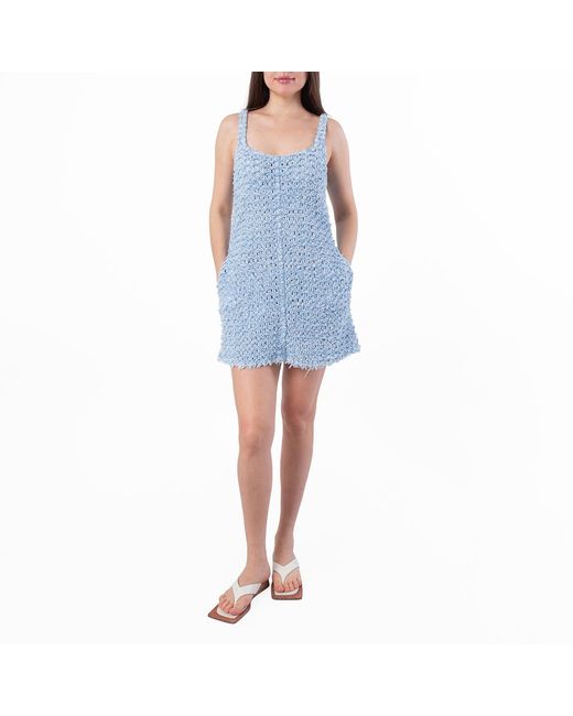 Stella McCartney Blue Boucle Denim Minidress