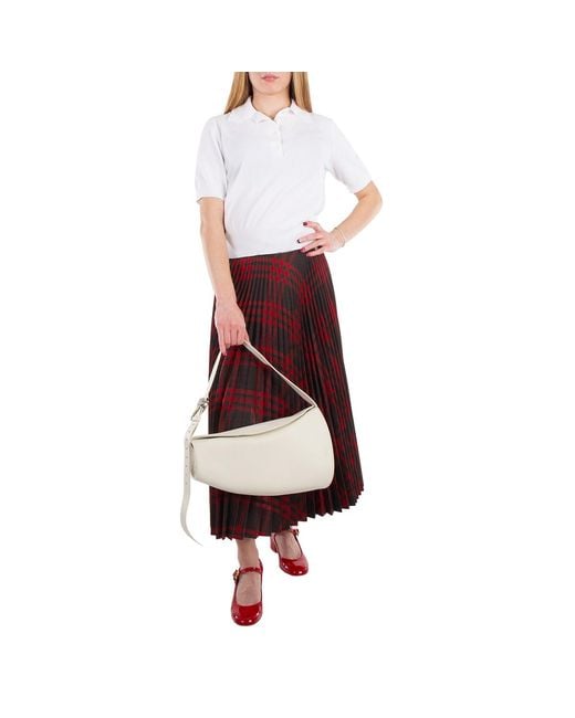 Burberry Natural Large Leather Horn Bag