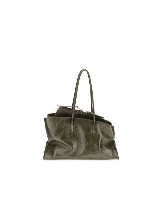 The Attico Green La Passeggiata Shoulder Bag