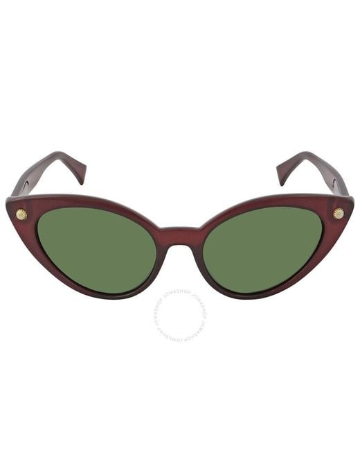 Lanvin Green Cat Eye Sunglasses