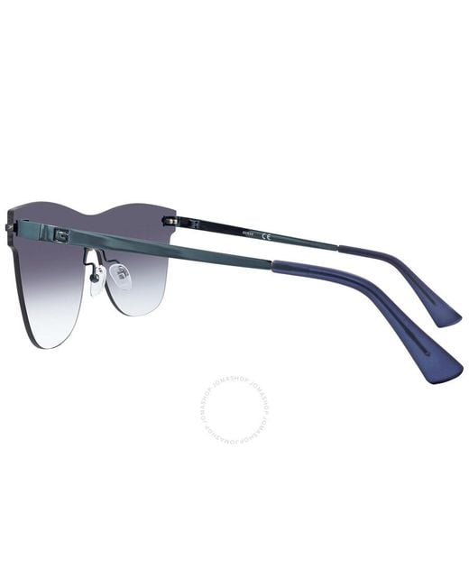 Guess Factory Blue Gradient Shield Sunglasses Gf0186 91w 00 for men