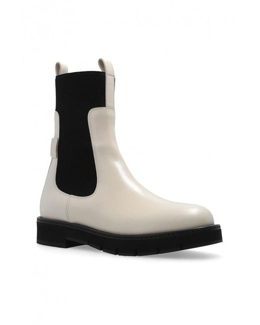 Ferragamo Black Ferragamo Rook Ankle Boots, Size 7.5 C
