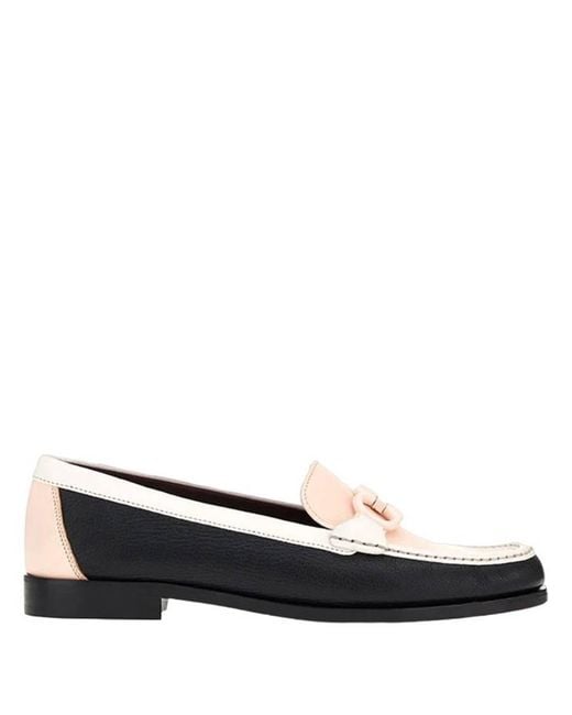 Ferragamo Blue Supple Leather Gancini Moccasin