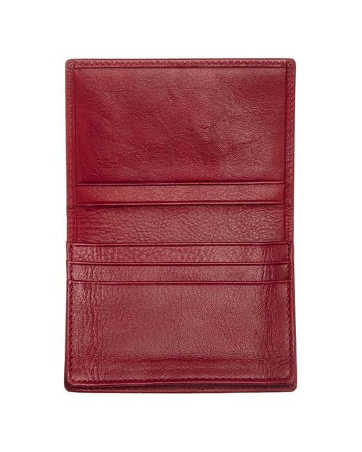 Breed Red Porter Genuine Leather Bi-Fold Wallet for men