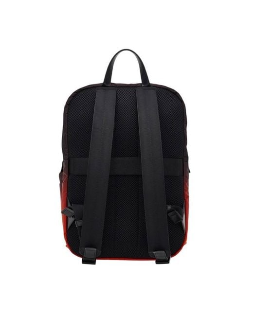 Ferragamo Red Adjustable Strap Gancio Backpack for men