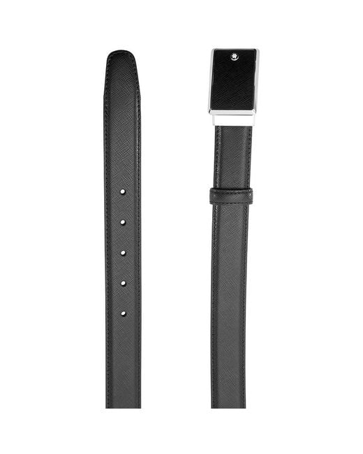 Montblanc Black Saffiano Leather Belt 114421 for men